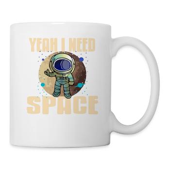 Yeah I Need Space I'll Go To Venus Retro Funny - Mug - white - Right