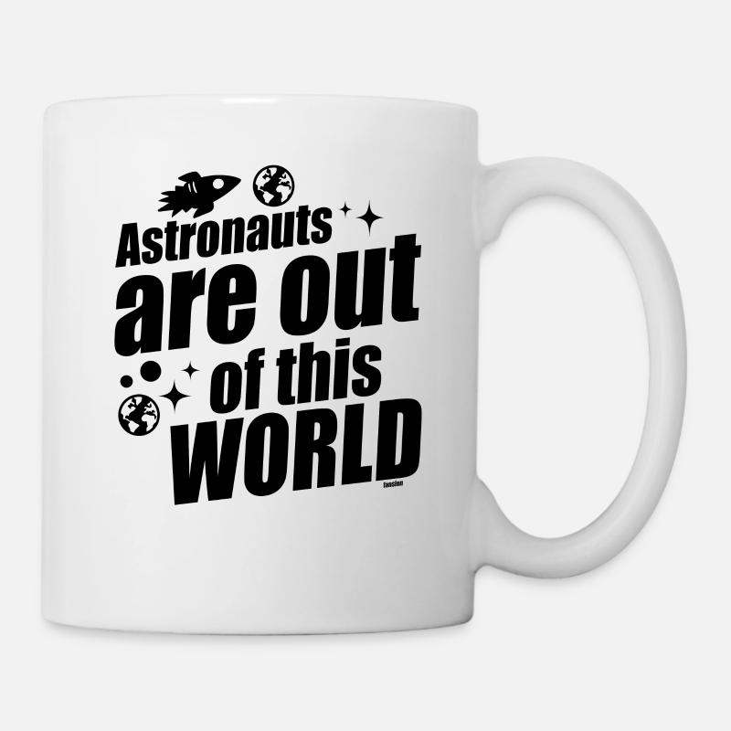 Astronaut Weltraum Rakete Geschenkidee - Tasse - Weiß