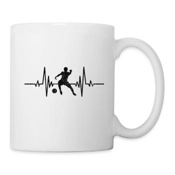 Équipe de football Football Design Joueur de football - Mug blanc - blanc - Droite