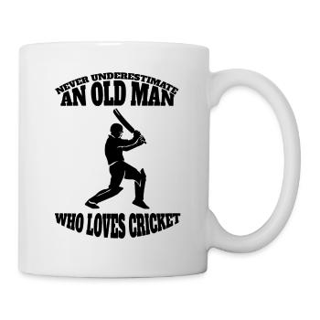 Kricketteam Cricket Kricketmannschaft Kricket - Tasse - Weiß - Rechts
