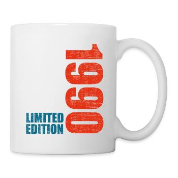 33th Birthday Men Women 33 Years 1990 Funny Gift - Mug - white - Right
