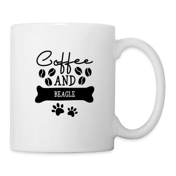 Coffee and beagle - Mug - white - Right
