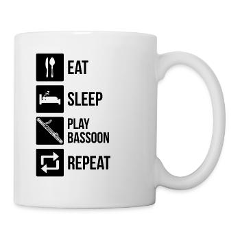 Bassoon Bassoon Bassoon Player Bassoonist - Mug - white - Right
