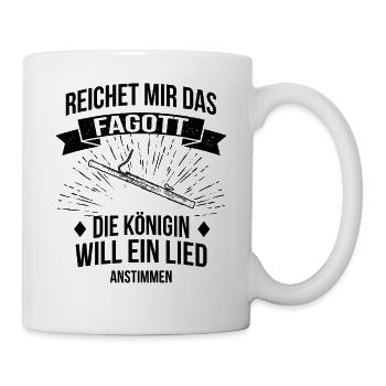 Fagott Fagottspieler Fagottist - Tasse - Weiß - Rechts