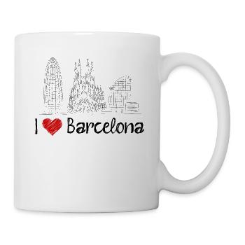 I love Barcelona - Mug - white - Right