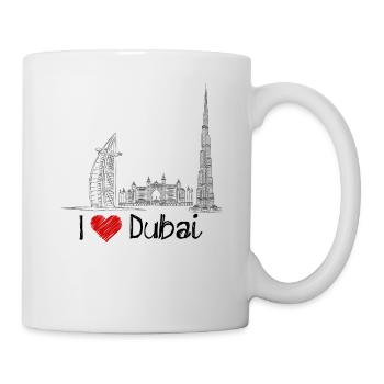 Ich Liebe Dubai - Tasse - Weiß - Rechts