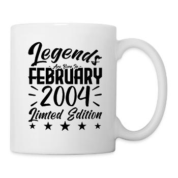 Naissance En Février 2004. Cadeau d'anniversaire. - Mug blanc - blanc - Droite