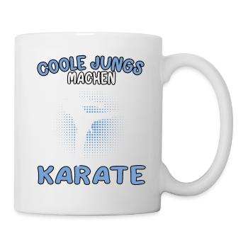 Coole Jungs Karate Karateka asiatischer Kampfsport - Tasse - Weiß - Rechts