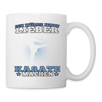 Lieber Karate Karateka asiatischer Kampfsport - Tasse - Weiß - Rechts