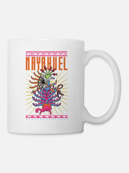 Aztekische Erdgöttin - Mayahuel - Tasse - Weiß
