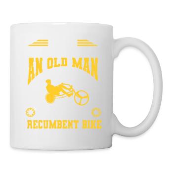 Liegerad Liegeradfahrer Radfahrer - Tasse - Weiß - Rechts