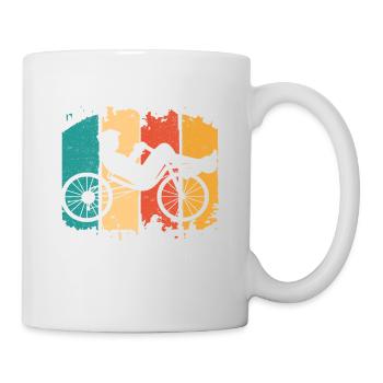 Liegerad Liegeradfahrer Radfahrer - Tasse - Weiß - Rechts