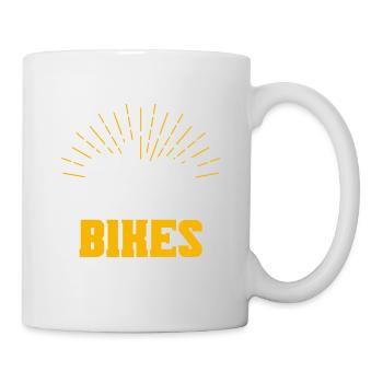 Liegerad Liegeradfahrer Radfahrer - Tasse - Weiß - Rechts