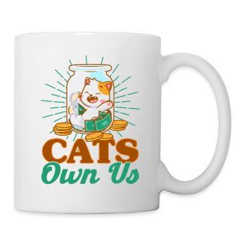 Katzen Sprüche Katze Katzen Liebhaber Geschenk - Tasse - Weiß - Rechts