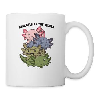 Axolotls aus der Welt süße Tiere Axolotl Arten - Tasse - Weiß - Rechts