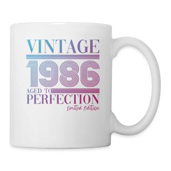 Vintage vintage 1986 37th birthday gift woman - Mug - white - Right