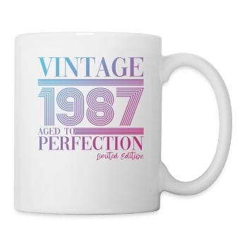 Vintage vintage 1987 36ème anniversaire cadeau femme - Mug blanc - blanc - Droite