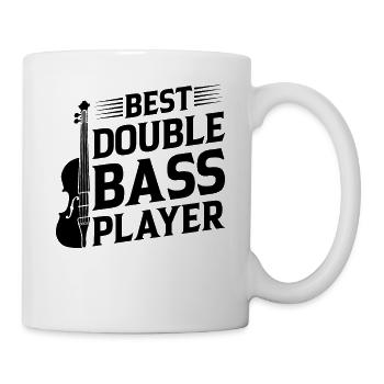Double Bassist Musician - Best Double Bass Player - Tasse - Weiß - Rechts