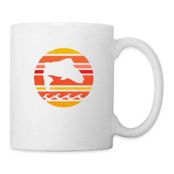 Schule ist wichtig, aber Angeln ist wichtiger - Tasse - Weiß - Rechts