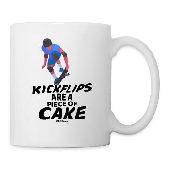 Skateboard - Tasse - Weiß - Rechts