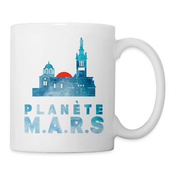 Planète Mars 2 - Mug blanc - blanc - Droite