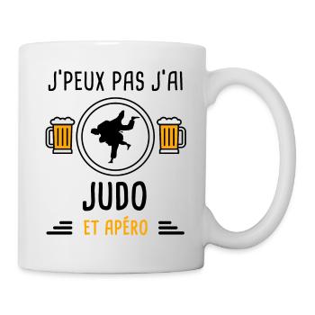 j'peux pas j'ai judo judoka apéro cadeau - Mug blanc - blanc - Droite