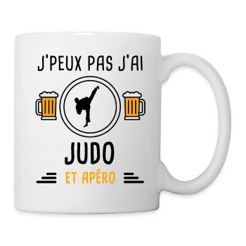 j'peux pas j'ai judo apéro cadeau - Mug blanc - blanc - Droite
