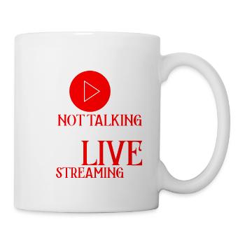 Je ne me parle pas à moi-même, je diffuse en direct 4 - Mug blanc - blanc - Droite
