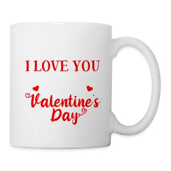 Je t’aime tous les jours, pas seulement le jour de la Saint-Valentin 2 - Mug blanc - blanc - Droite