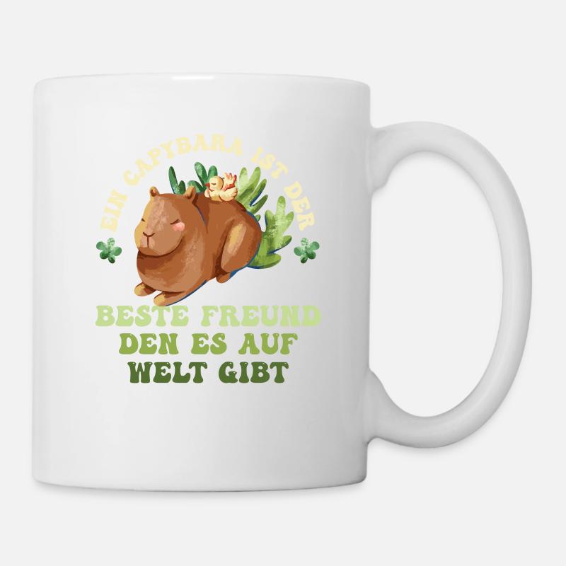 Capybara Bester Freund Wasserschwein Süß Capy - Tasse - Weiß
