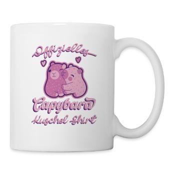 Offizielles Capybara Kuschelshirt Capy Geschenk - Tasse - Weiß - Rechts