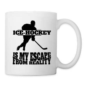 Joueur de hockey sur glace Fan de hockey Équipe de hockey sur glace Hockey sur glace - Mug blanc - blanc - Droite