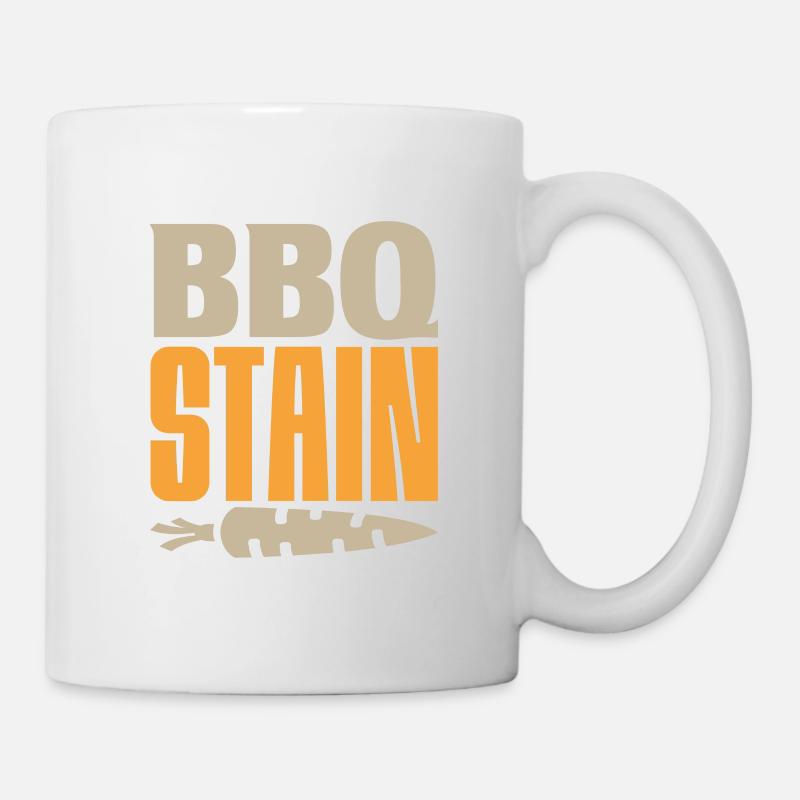 TACHE DE BARBECUE - Mug blanc - blanc