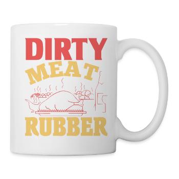SCHMUTZIGES FLEISCH GUMMI LUSTIG - Tasse - Weiß - Rechts