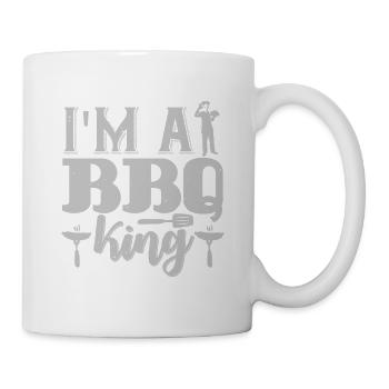 ICH BIN EIN BBQ KING LUSTIG - Tasse - Weiß - Rechts