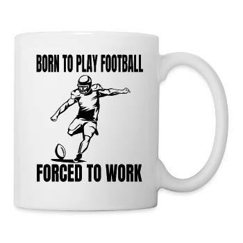 Footballspieler American Football Footballtrainer - Tasse - Weiß - Rechts