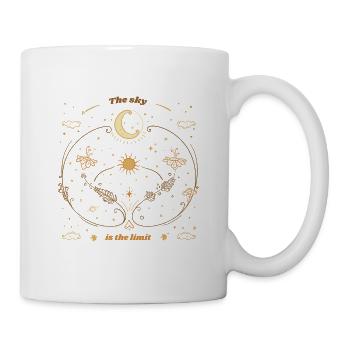 Le ciel est la limite Astronomie céleste rétro - Mug blanc - blanc - Droite
