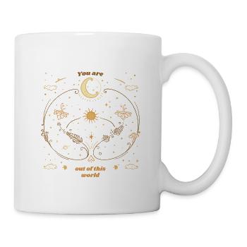 You Are Out Of This World Celestial Astronomy - Tasse - Weiß - Rechts