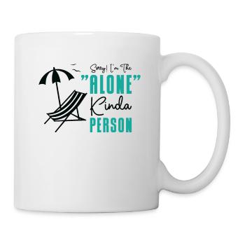 Single Relationship Island Alone Solo Single Quotes - Mug blanc - blanc - Droite