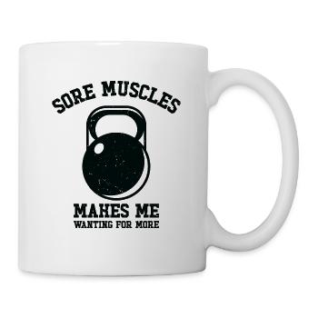 Muscles douloureux Fitness Haltérophilie - Mug blanc - blanc - Droite