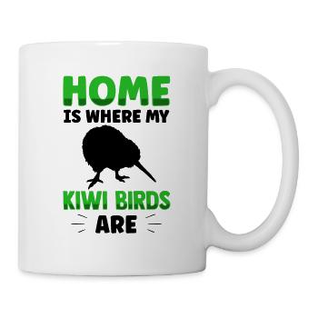 L’oiseau kiwi est la maison L’oiseau kiwi de Nouvelle-Zélande - Mug blanc - blanc - Droite