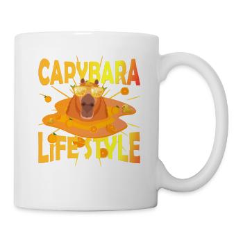 Capy life style duck - Mug - white - Right