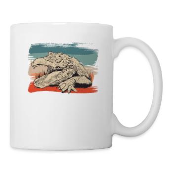 Animal reptile alligator illustration - Mug - white - Right