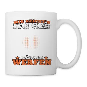 Basketball spielen Basketballer Basketballspieler - Tasse - Weiß - Rechts