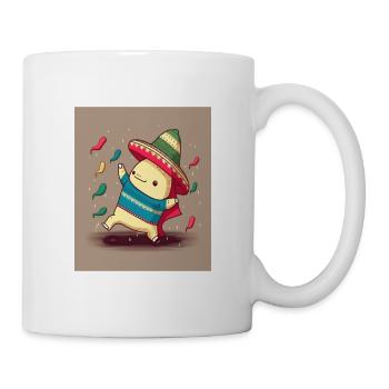 Kawaii Axolotl Dancer Dancing Mexican Axolotl - Tasse - Weiß - Rechts