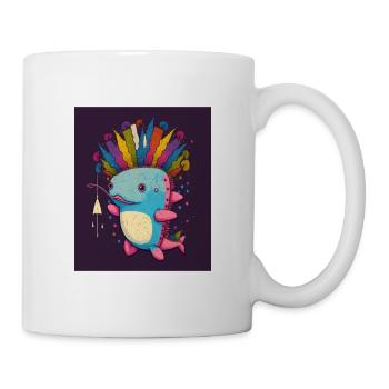 Cinco De Mayo Pinata Party Cute Axolotl Pinata - Mug - white - Right