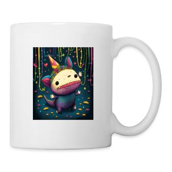 Cinco De Mayo Pinata Party Cute Axolotl Pinata - Mug - white - Right