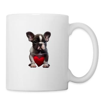 Désolé, mais mon chien est mon Valentin - Mug blanc - blanc - Droite