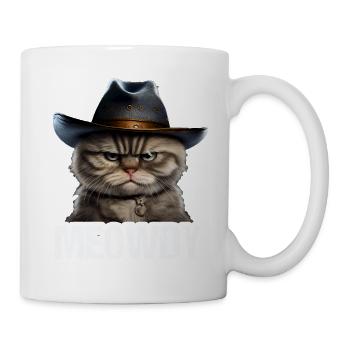 Meowdy Funny cat Meme for Cat Lovers - Tasse - Weiß - Rechts