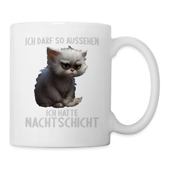 Nachtschicht Dienst Krankenschwester Pflegekraft - Tasse - Weiß - Rechts